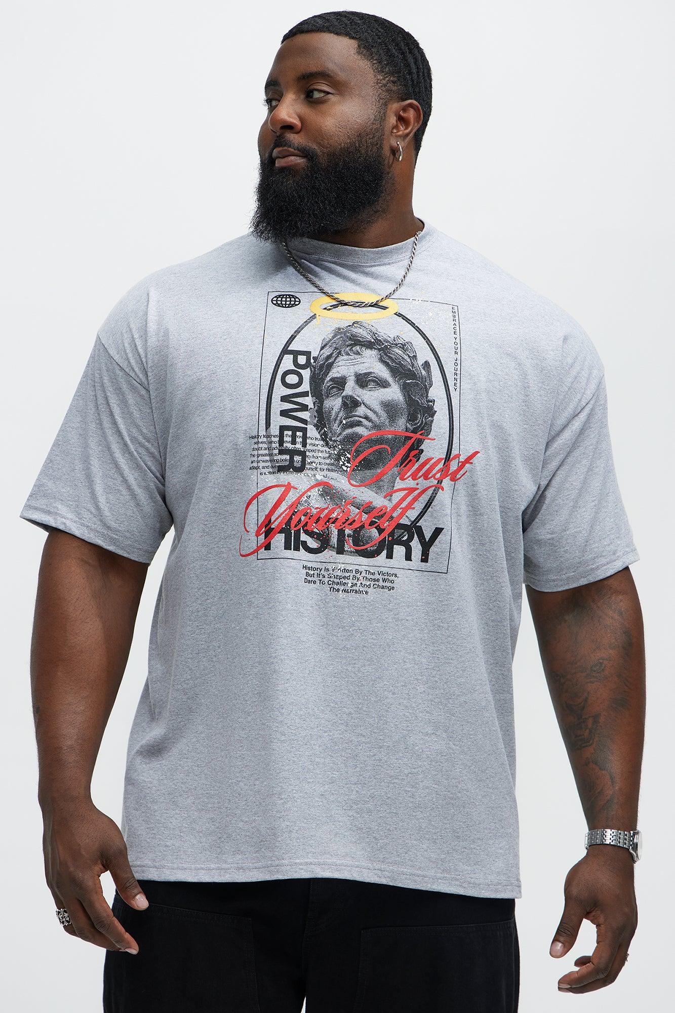Power Of History Short Sleeve Tee - Grey Product Image