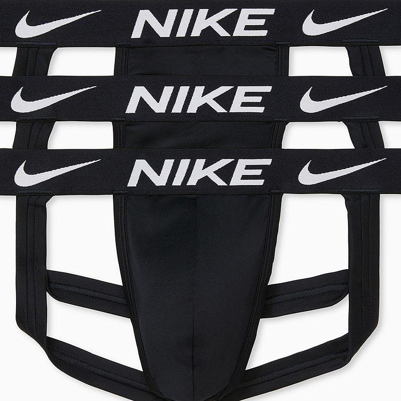 Nike Mens Dri-FIT Essential Micro Jock Straps (3-Pack) | KE1144-001 Product Image