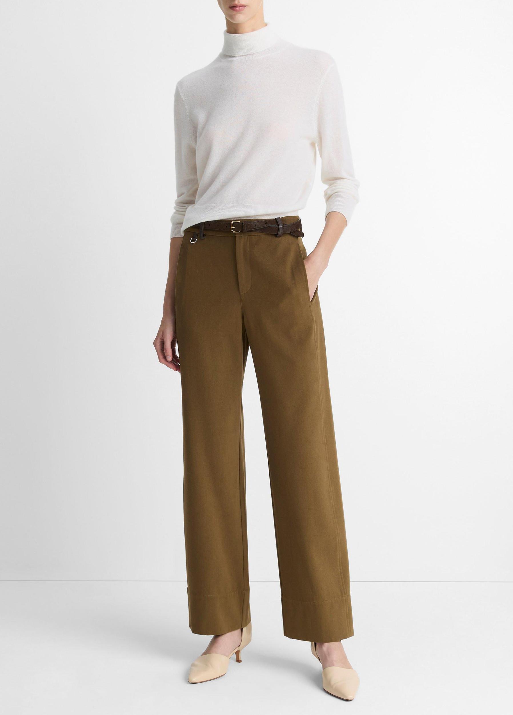 Cashmere-Silk Three-Quarter-Sleeve Mock-Neck Sweater Product Image