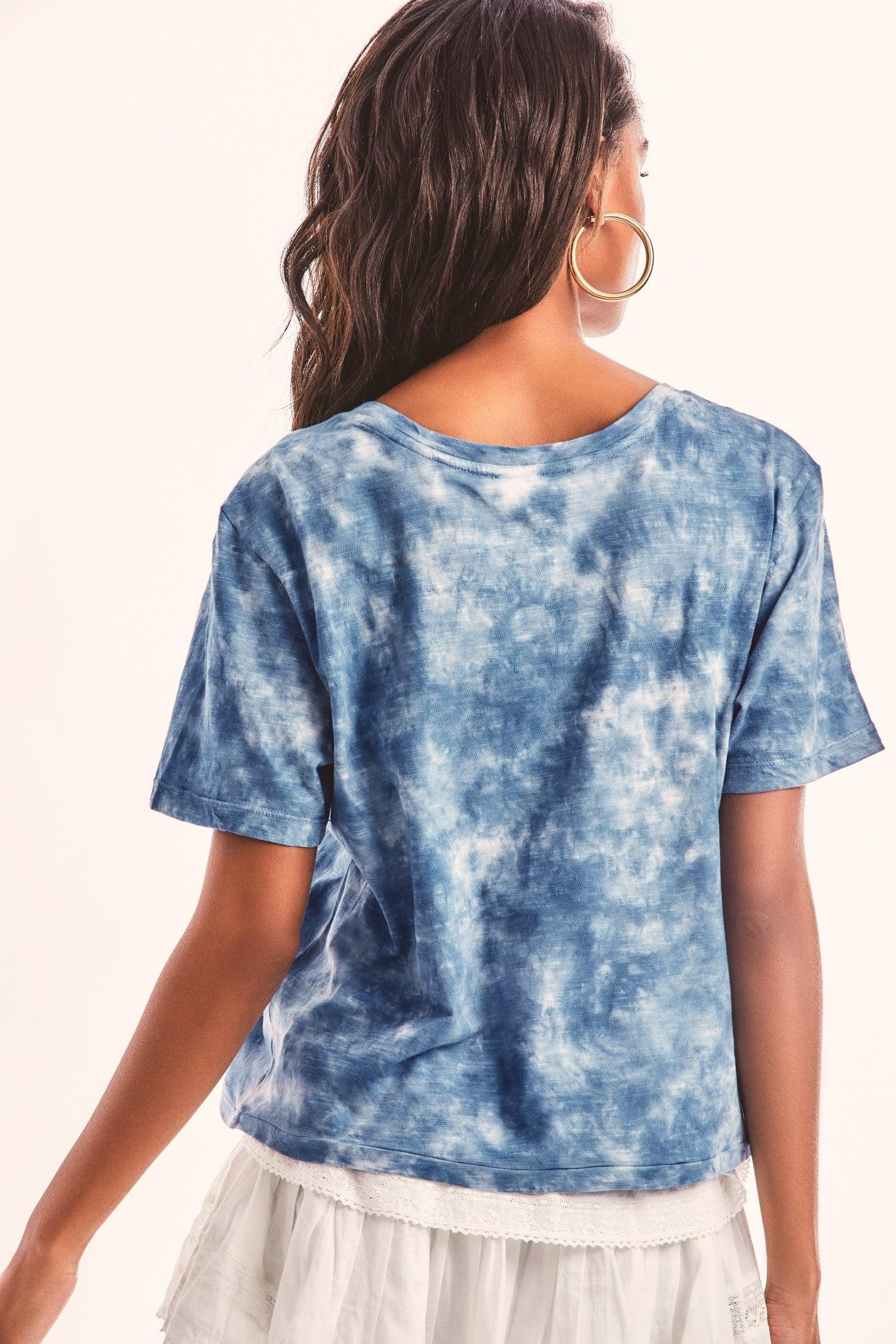 Calix Tee- INDIGO HAND DYE Product Image