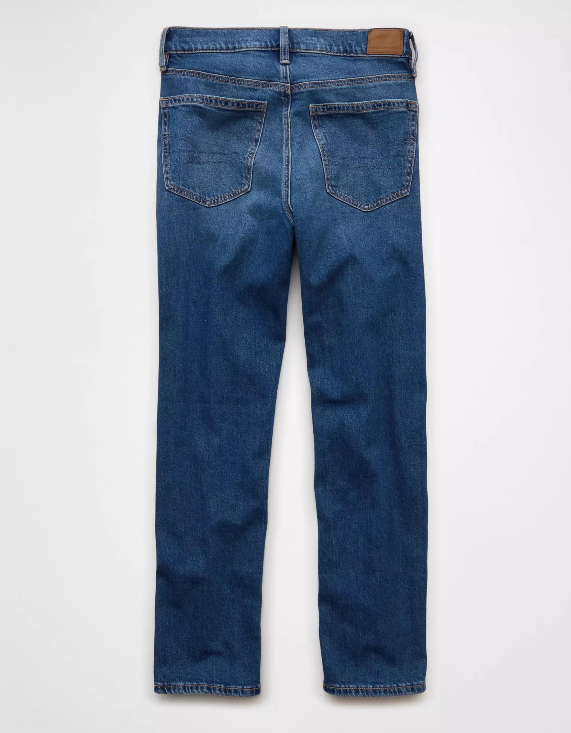AE Stretch Super High-Waisted Ankle Straight Jean Product Image