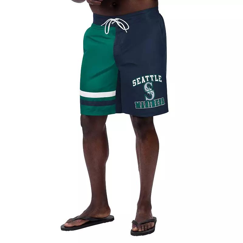 Men's G-III Sports by Carl Banks Navy Seattle Mariners Anchor Swim Trunks,  Product Image