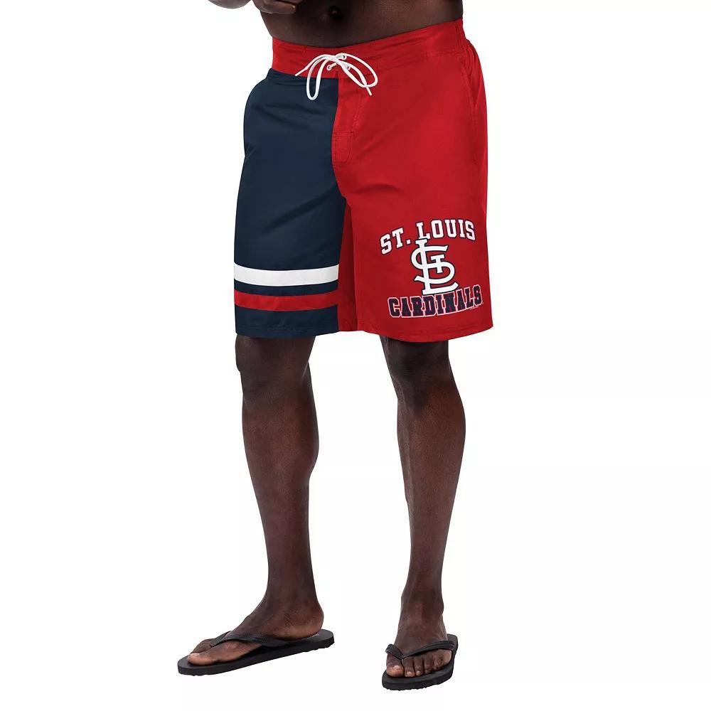 Men's G-III Sports by Carl Banks Red St. Louis Cardinals Anchor Swim Trunks,  Product Image
