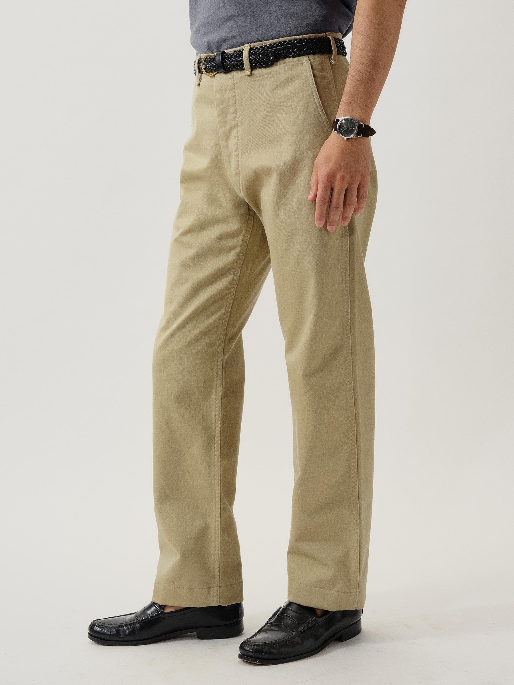 Uniform Khaki Paperback Twill Full Saddle Chino Product Image