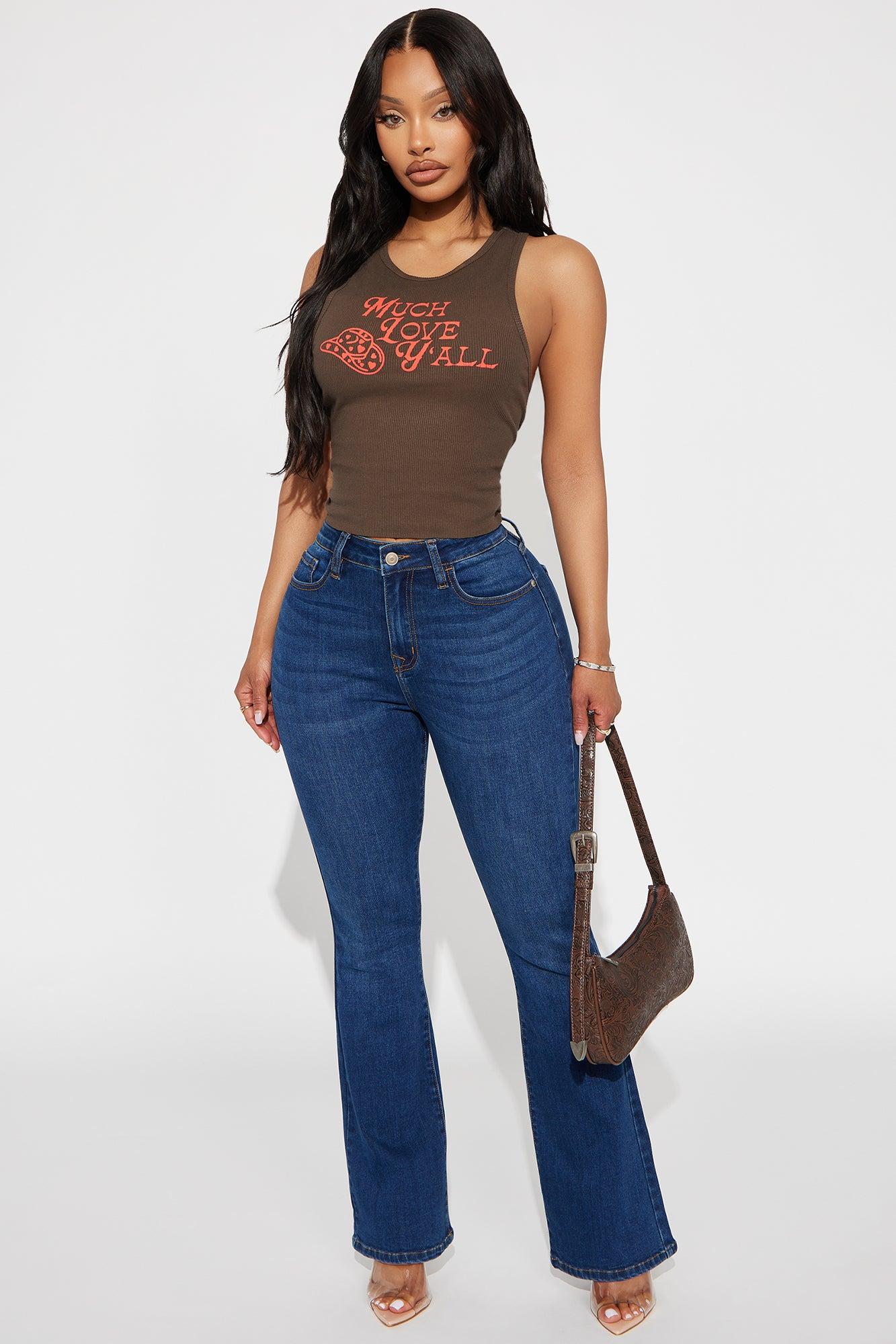 Howdy Love Ya'll Tank Top - Chocolate Product Image