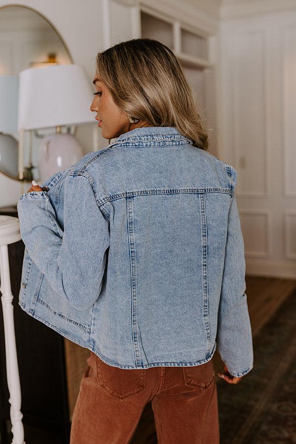 Downtown Dallas Denim Jacket Product Image