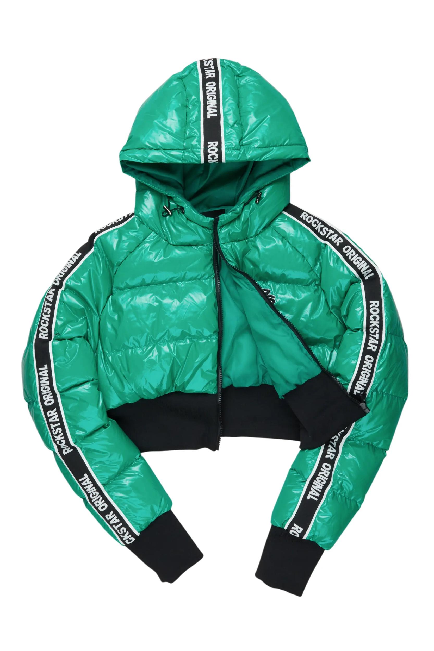 Jackey Green 2.0 Crop Puffer Jacket Female Product Image