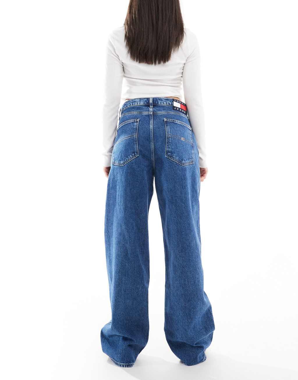 Tommy Jeans Daisy low baggy jeans in mid wash Product Image
