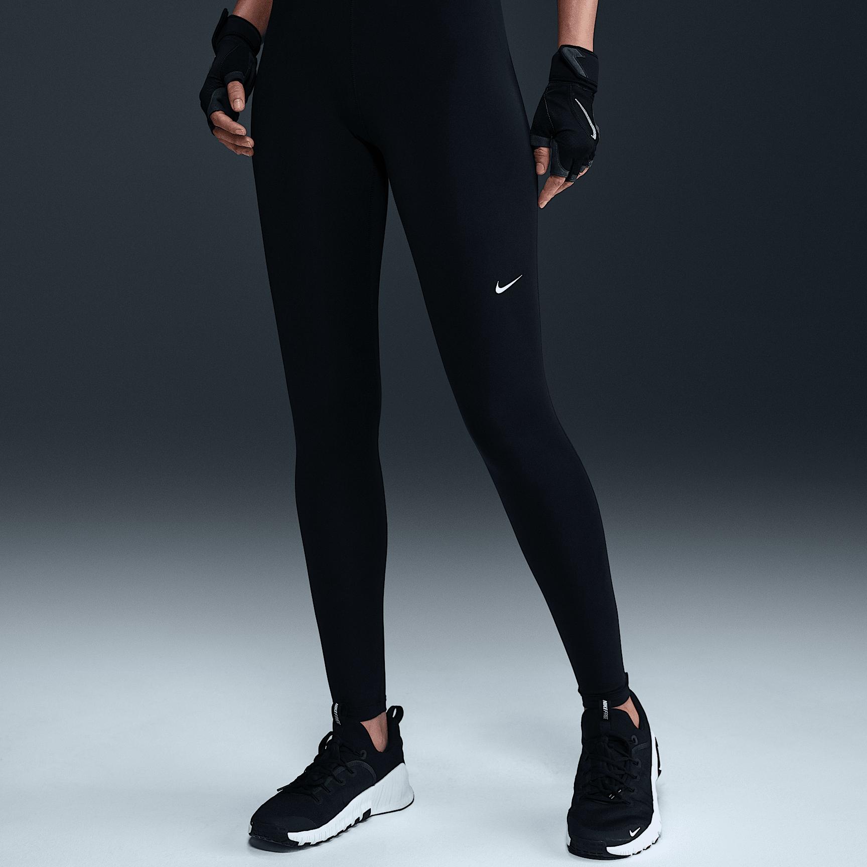 Women's Nike Pro Mid-Rise Mesh-Paneled Leggings Product Image