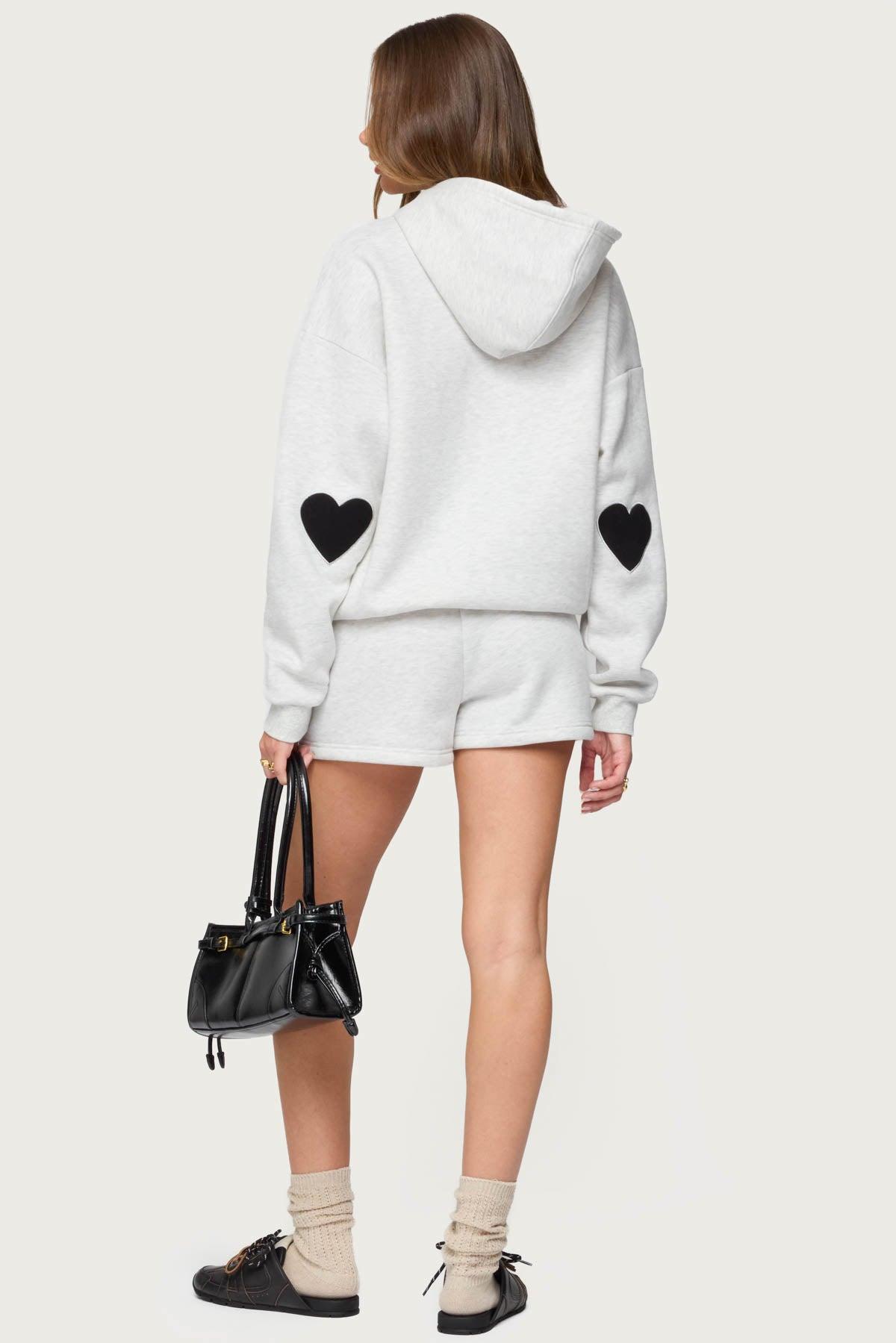 Big Love Edikted Sweat Shorts Product Image