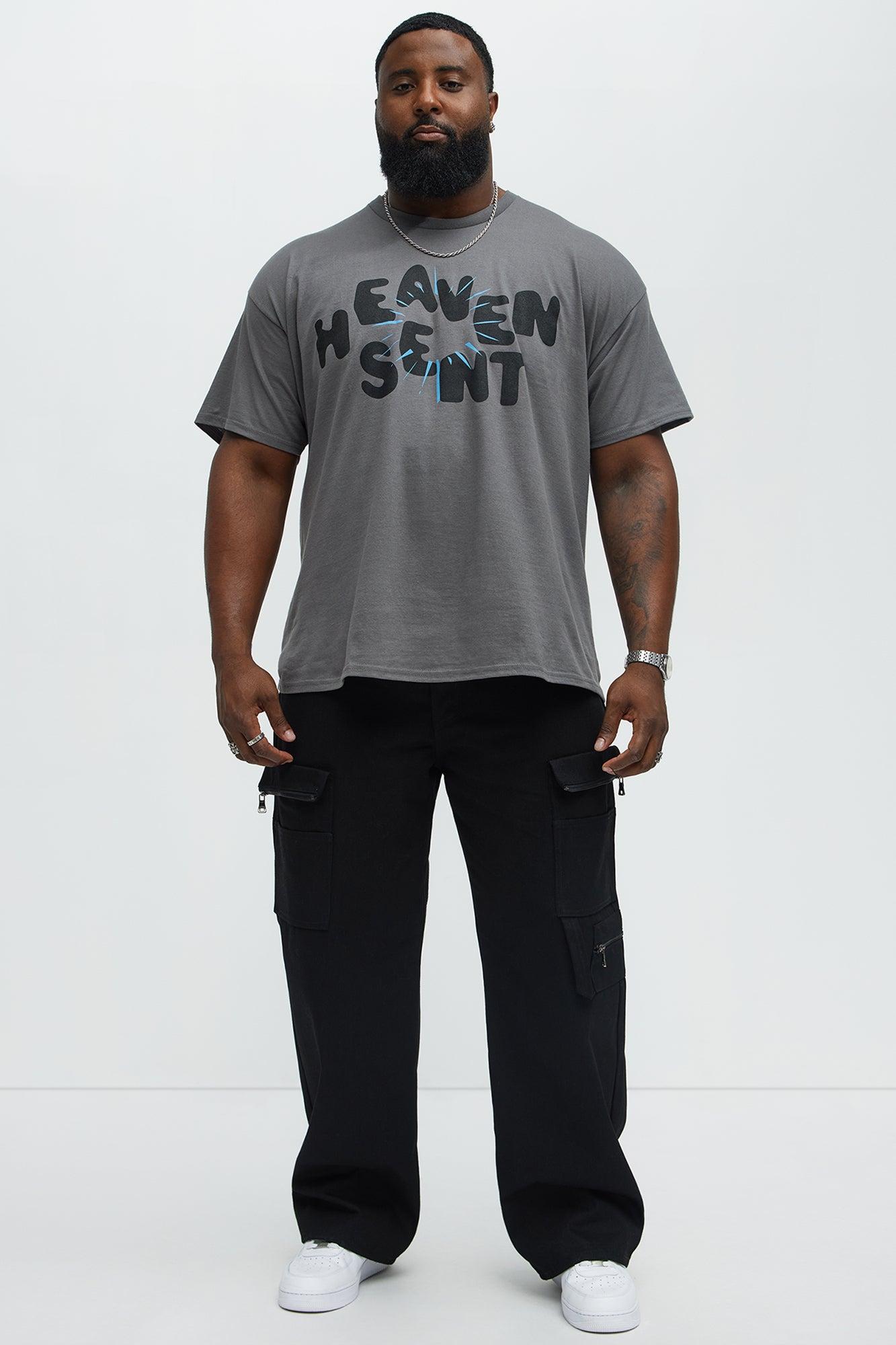 Heaven Sent Bright Short Sleeve Tee - Charcoal Male Product Image