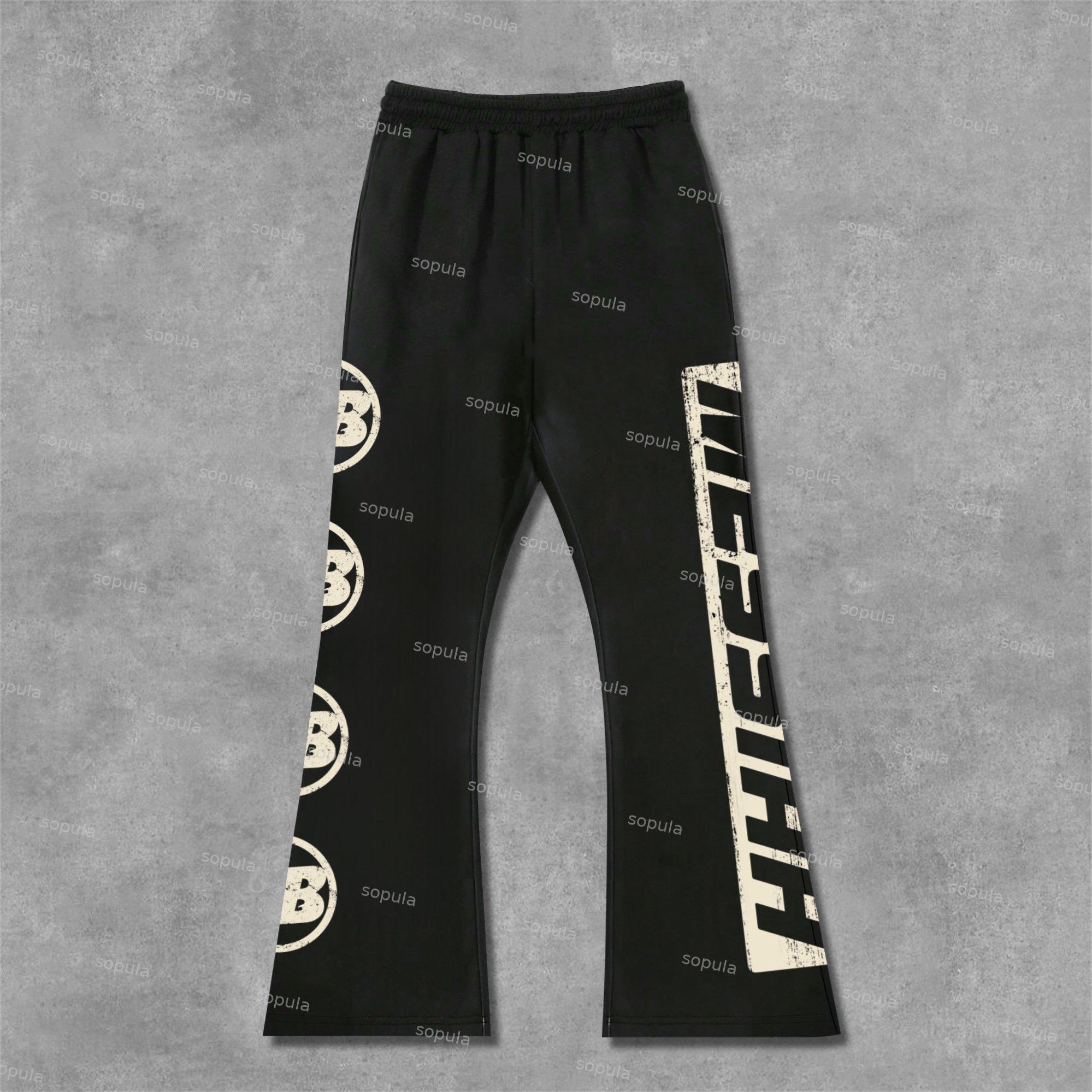 Sopula Emmanuel Messiah Vintage Graphics Flared Sweatpants Product Image