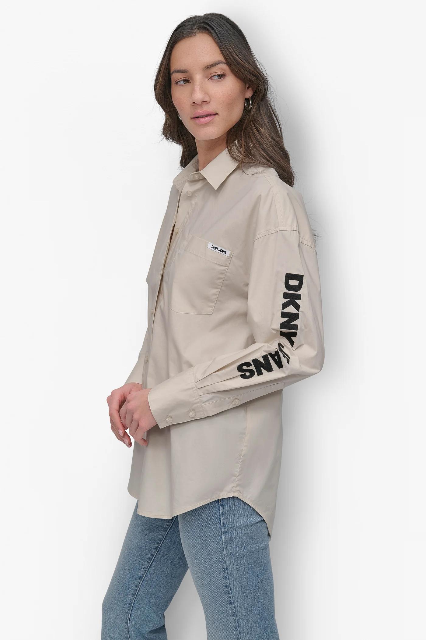 DKNY JEANS POPLIN BUTTON DOWN Product Image
