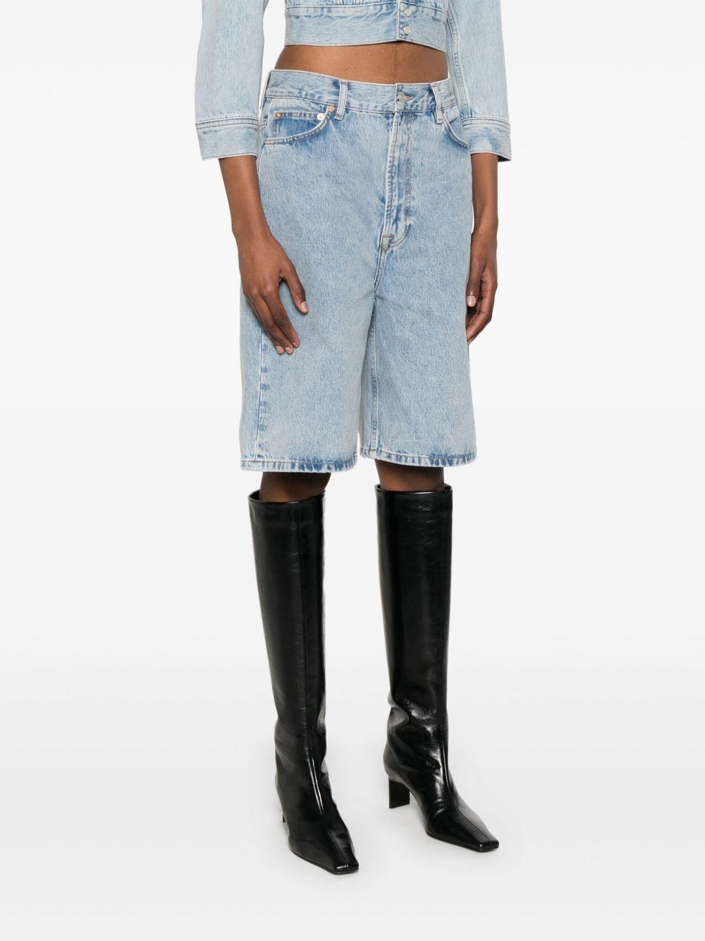 low-rise denim shorts Product Image