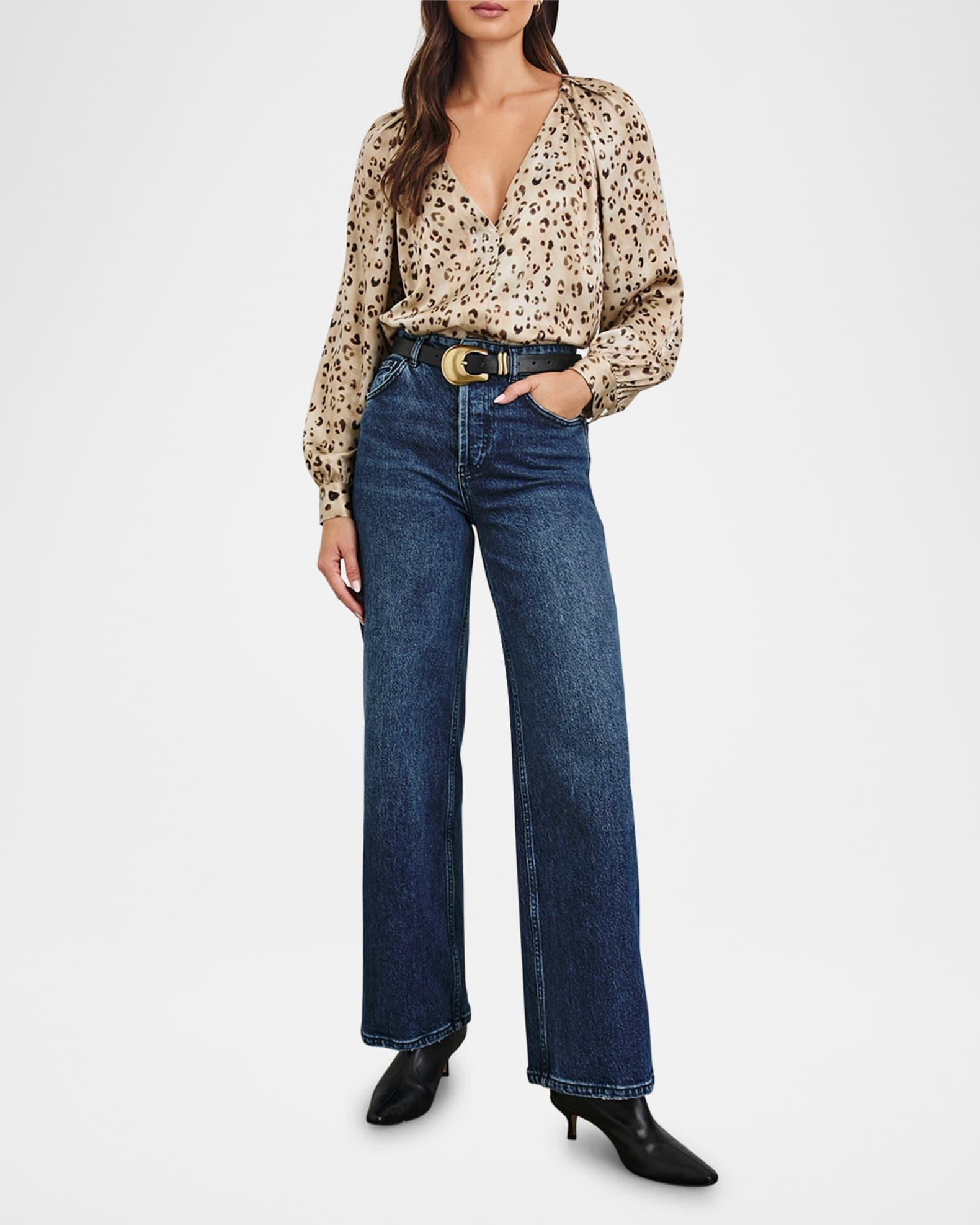 Sandra Leopard Blouse Product Image