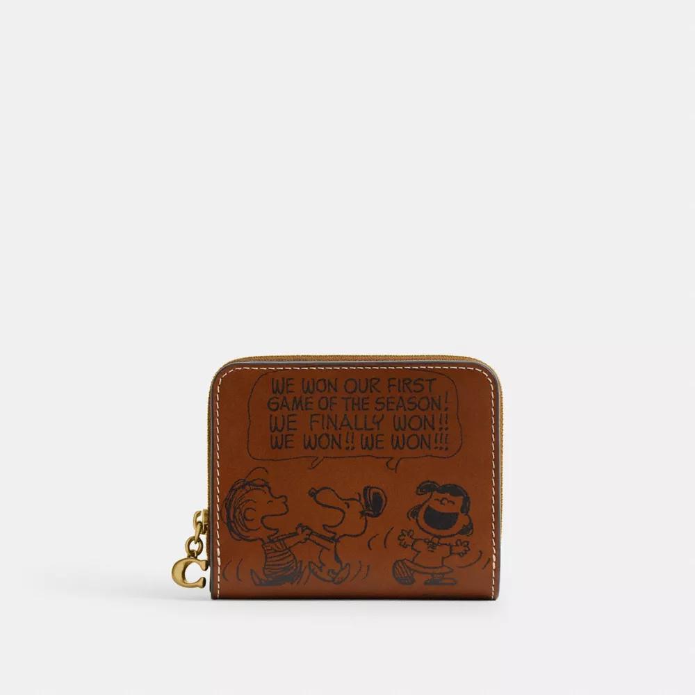 Coach X Peanuts Essential Billfold Wallet With Newspaper Print Product Image