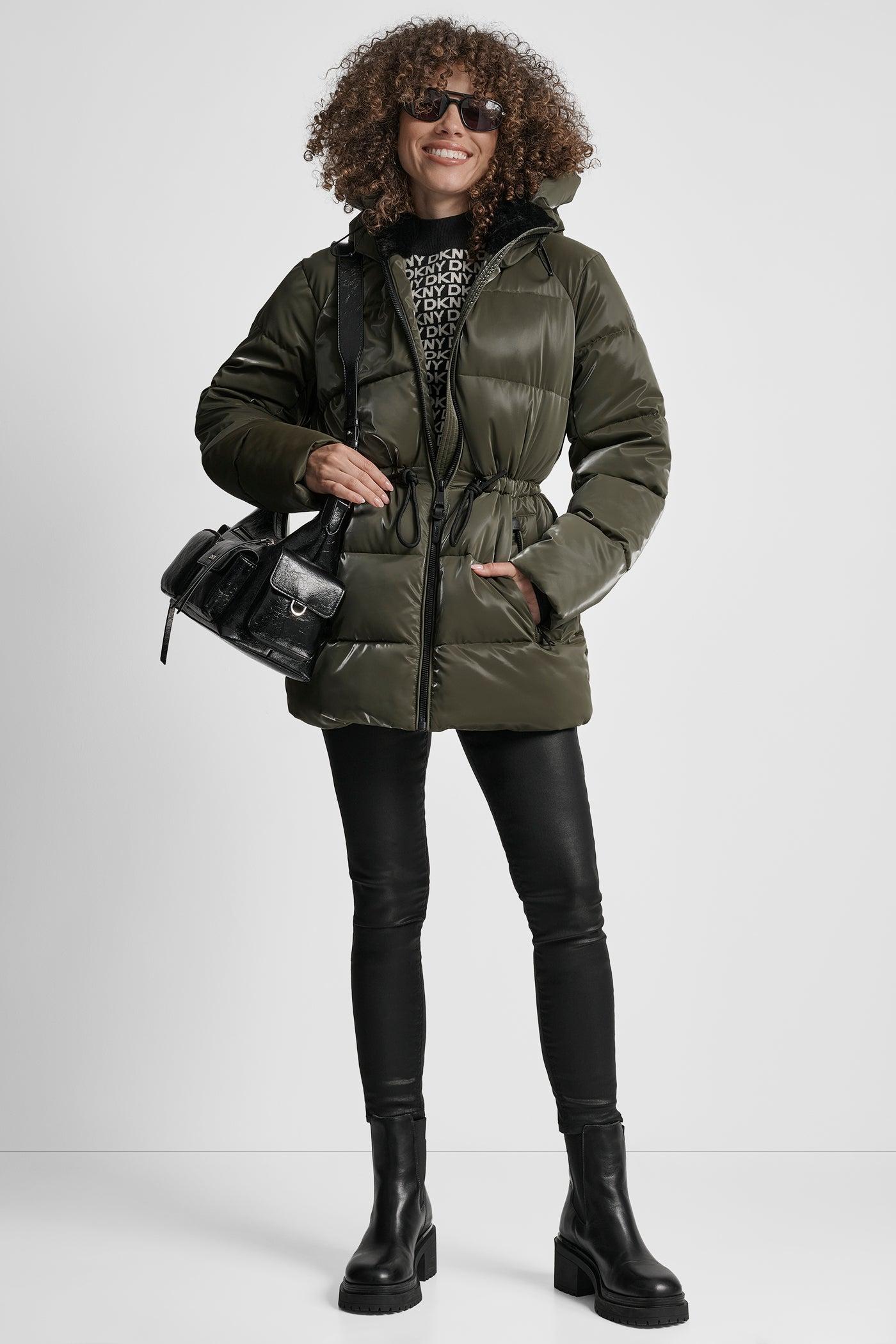 MID LENGTH LUSH PUFFER JACKET Product Image