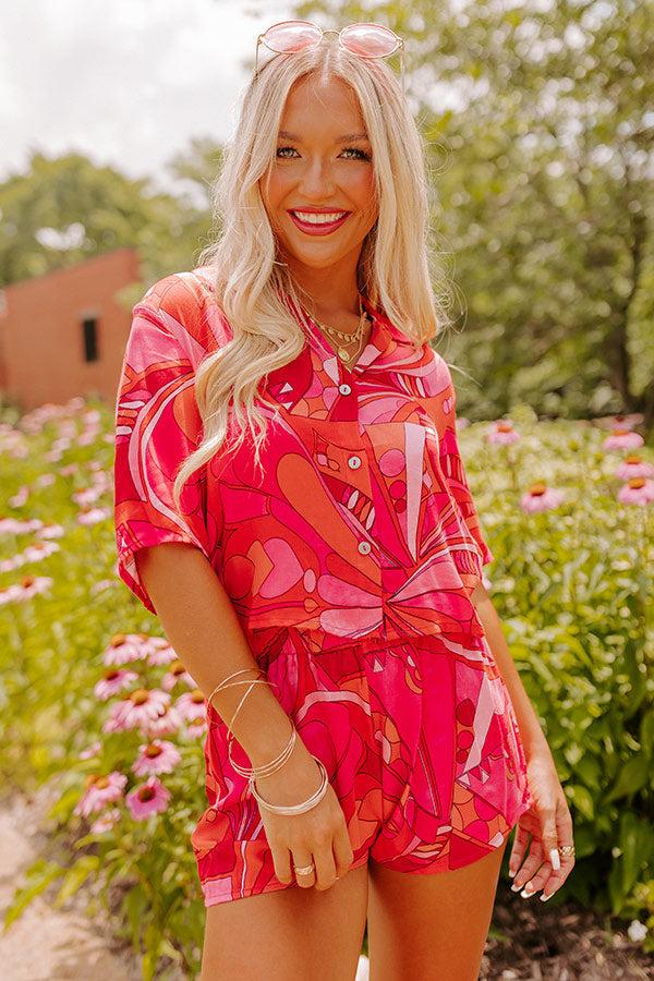 Over The Ocean Button Up Top Product Image