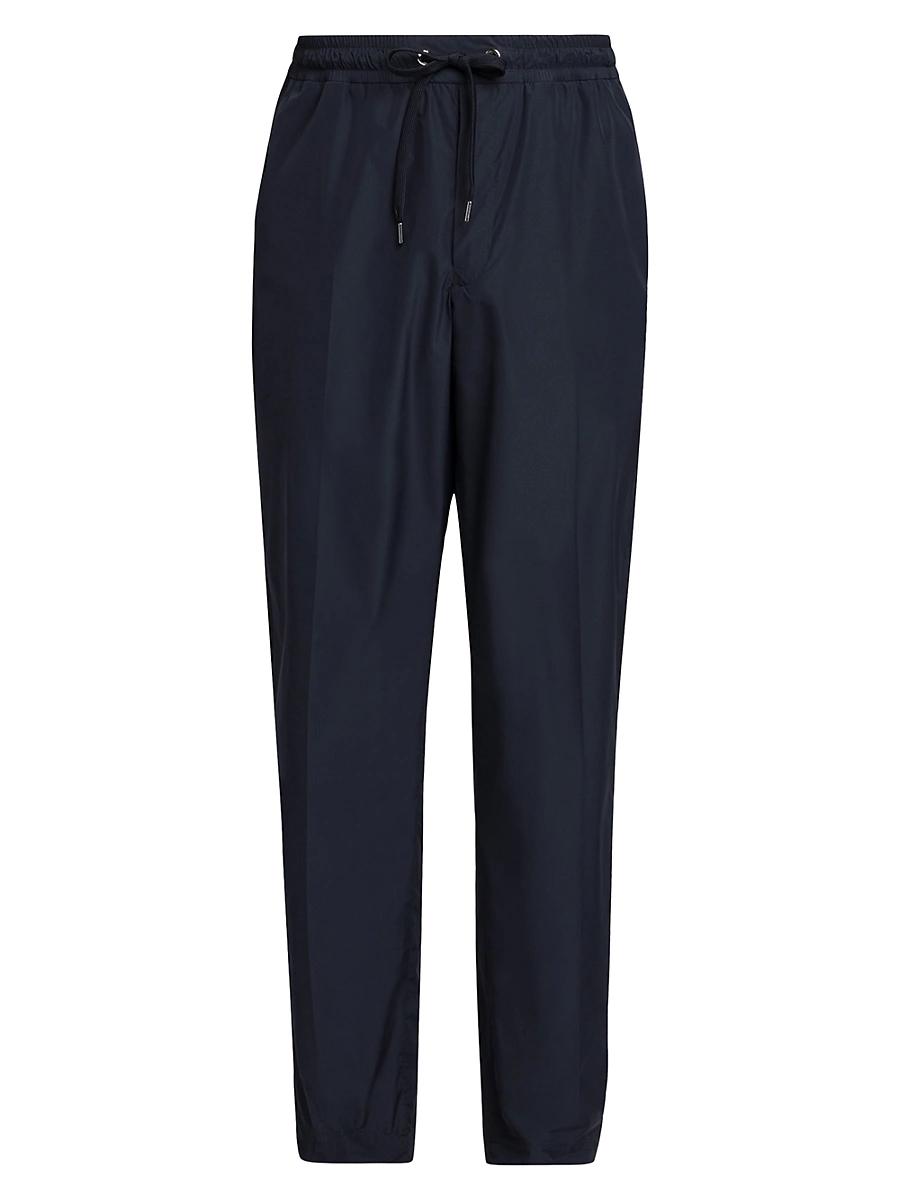 Mens Drawstring Straight-Leg Trousers Product Image