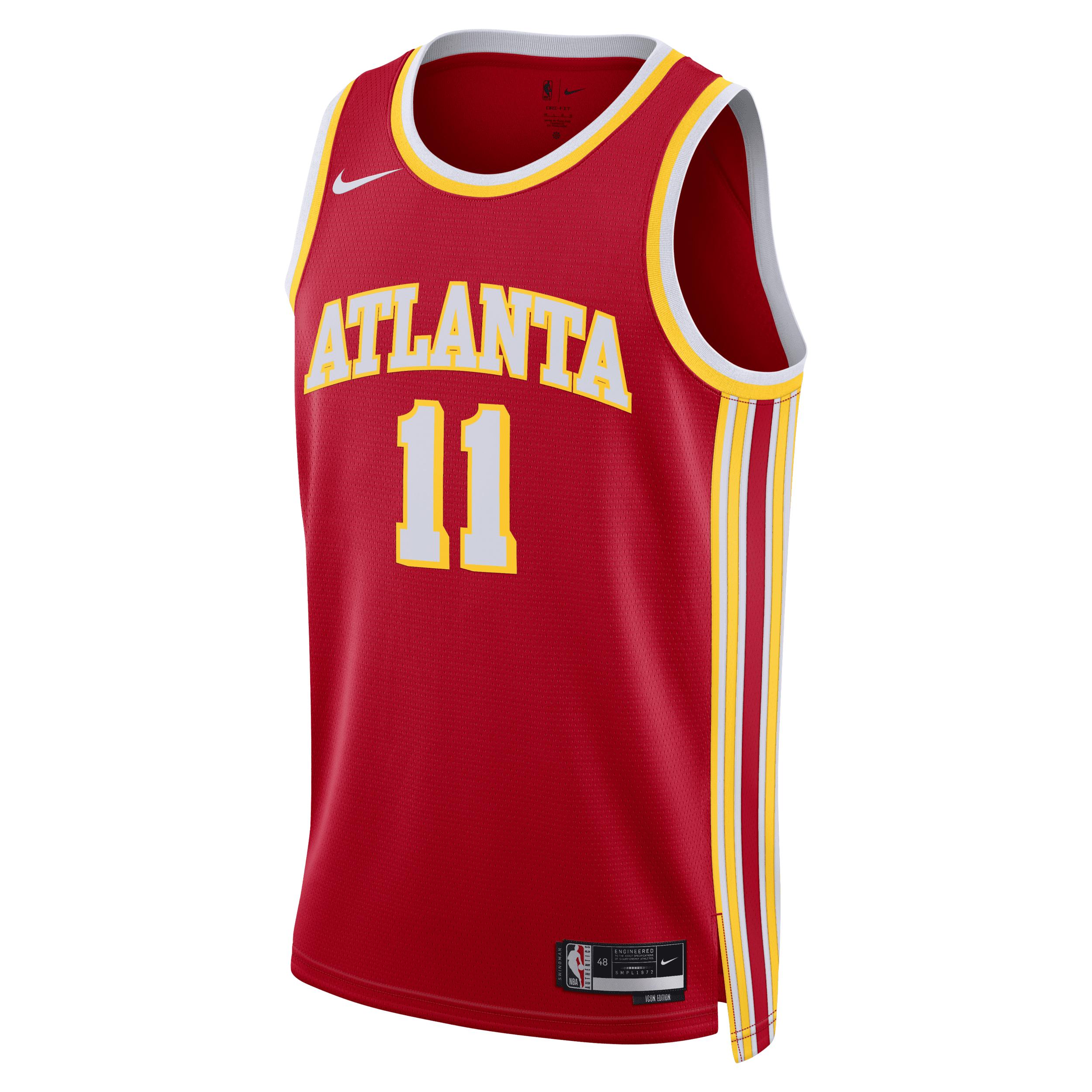 Atlanta Hawks Icon Edition Nike Mens Dri-FIT NBA Swingman Jersey | DN1995-657 Product Image