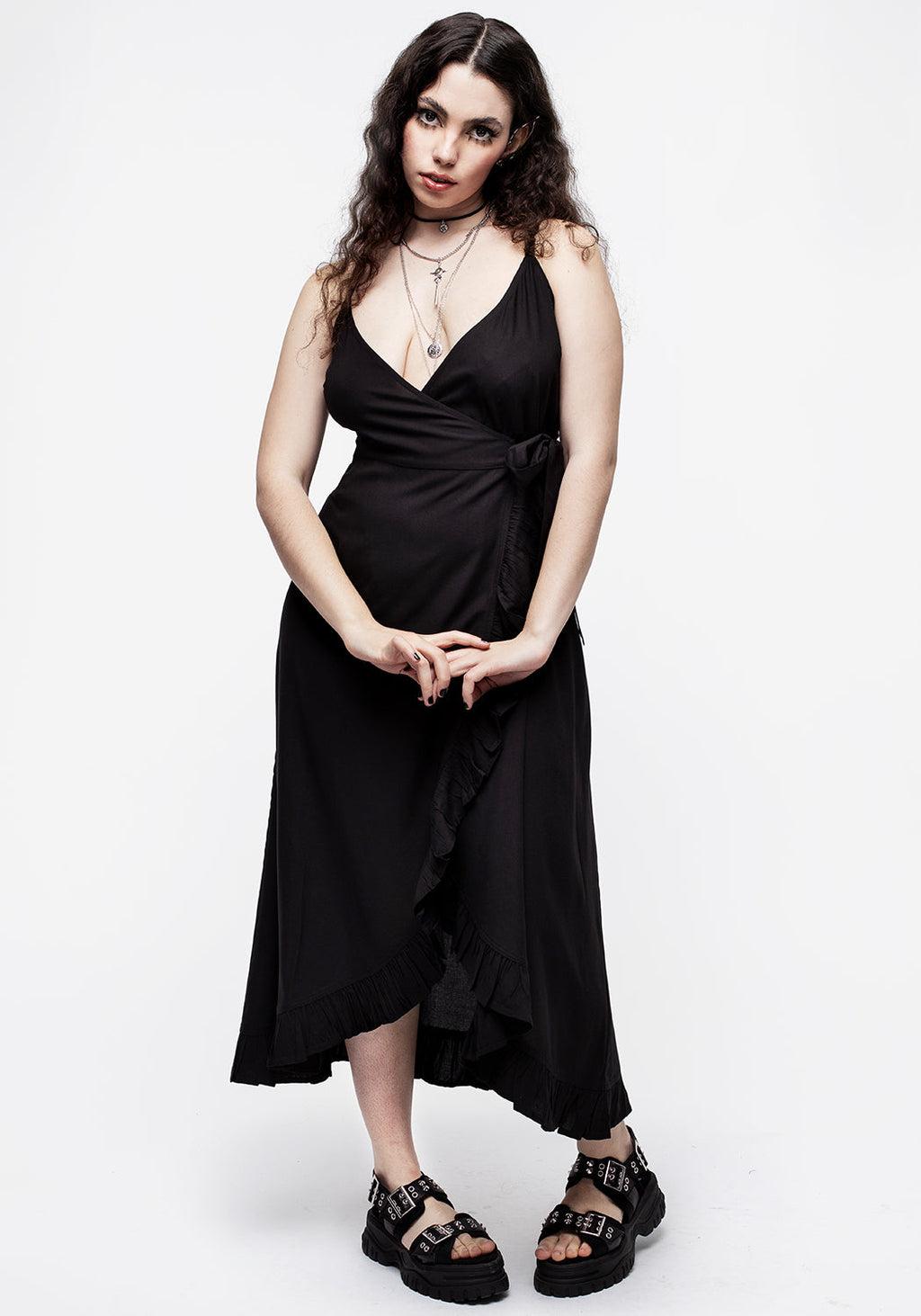 Eerie Cami Midaxi Wrap Dress Product Image