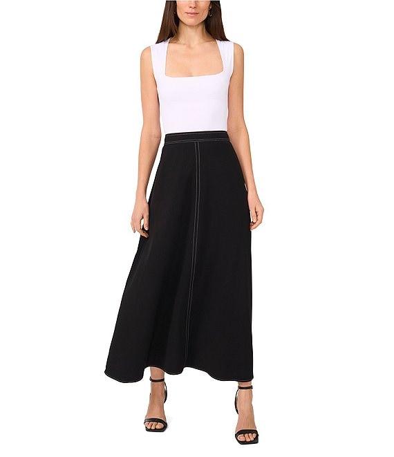 Vince Camuto Stretch Crepe A-Line Maxi Skirt Product Image