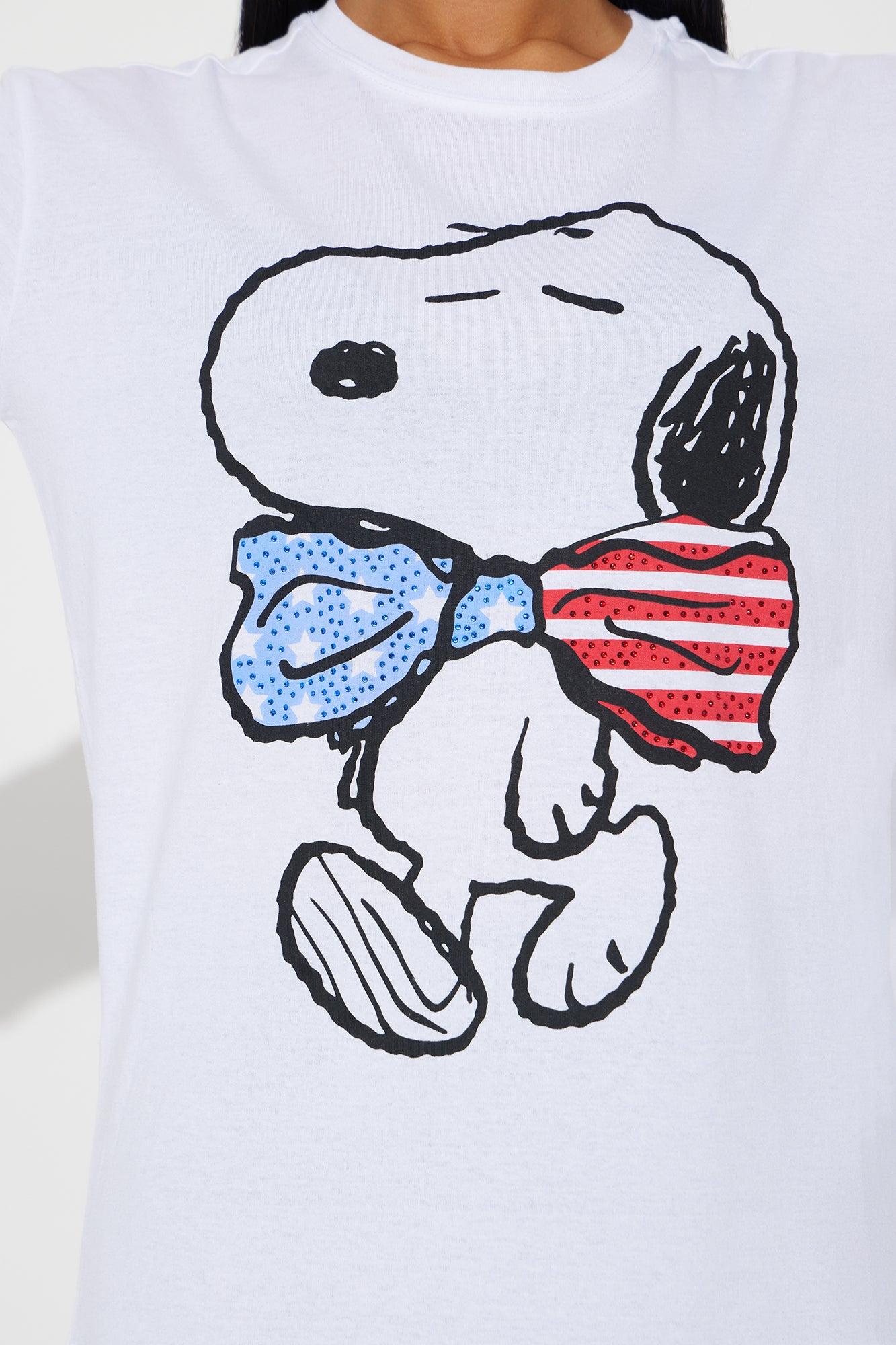 Snoopy USA Graphic Tee - White Product Image