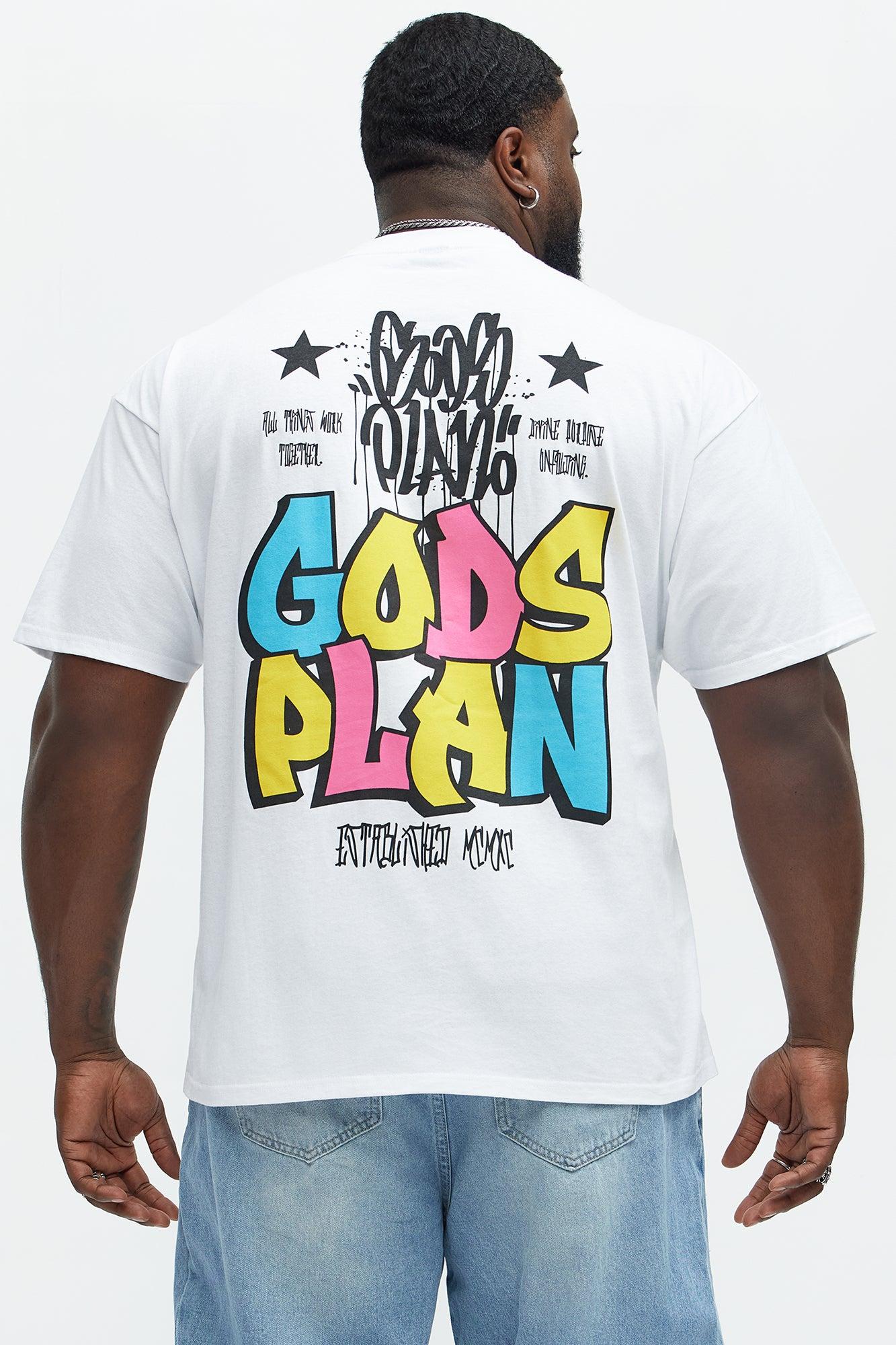 All Part Of Gods Plan Short Sleeve Tee - White Product Image