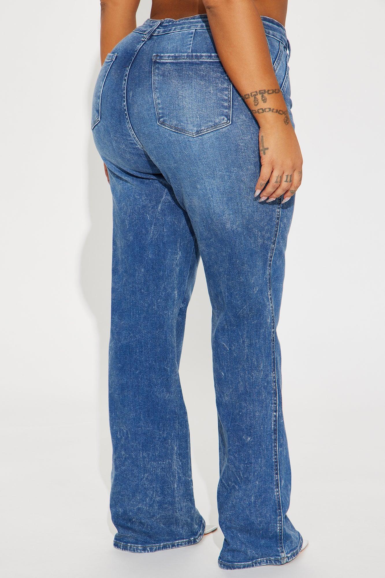 Making Good Points Stretch Flare Jeans - Medium Wash Product Image