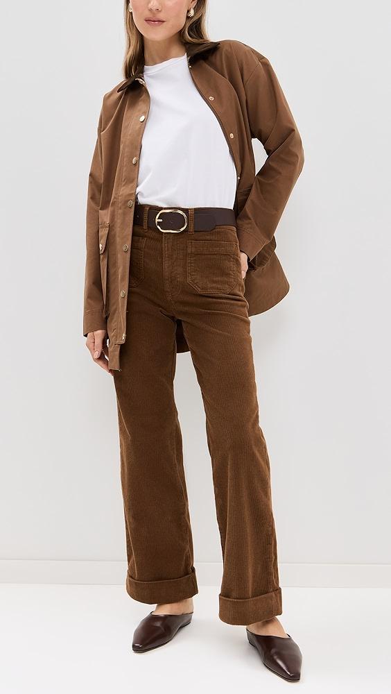 FRAME 70'S Cropped Wide Leg Corduroy Jeans | Shopbop Product Image