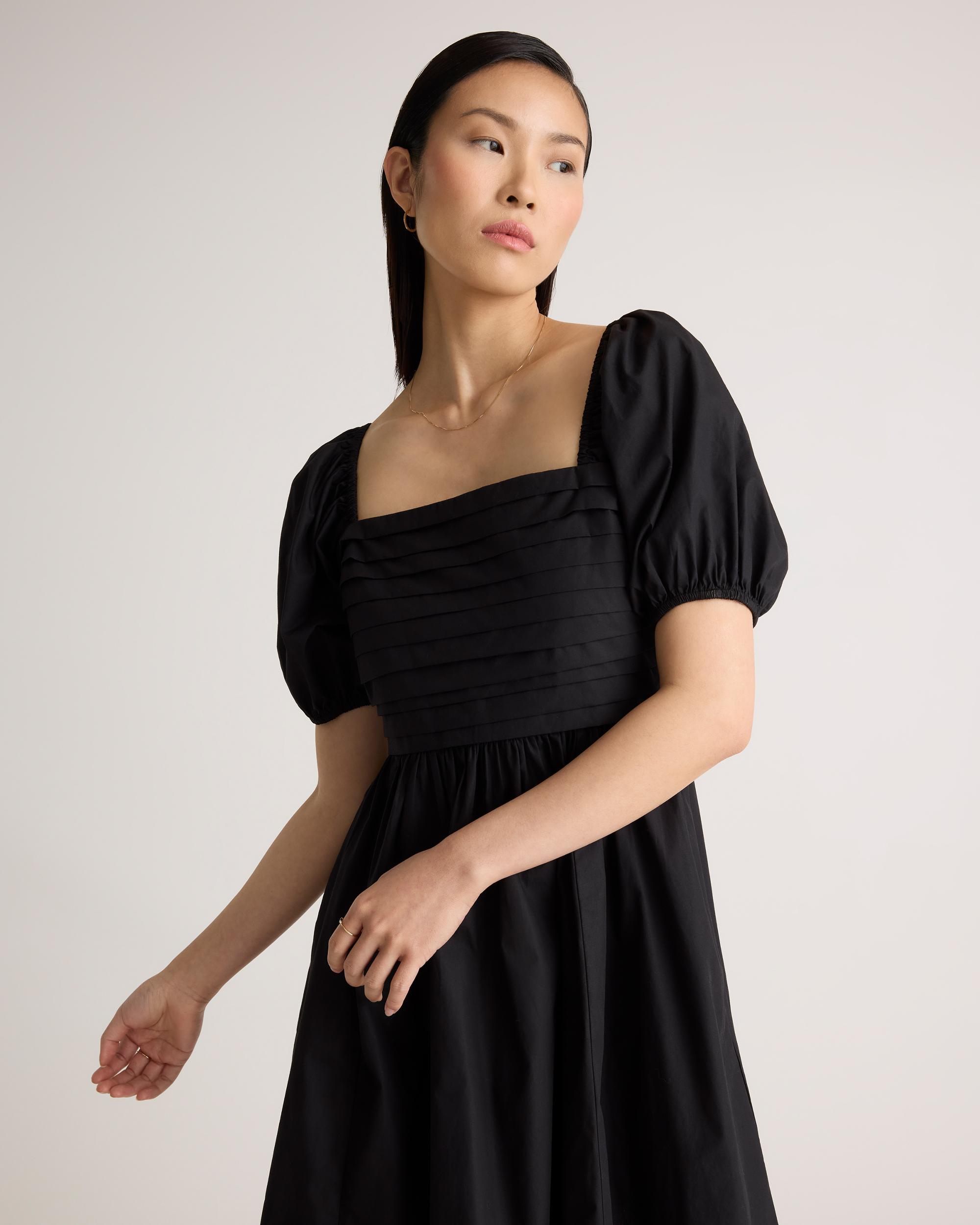 Quince | Women's Ruched Mini Dress Size XL, Organic Cotton Product Image