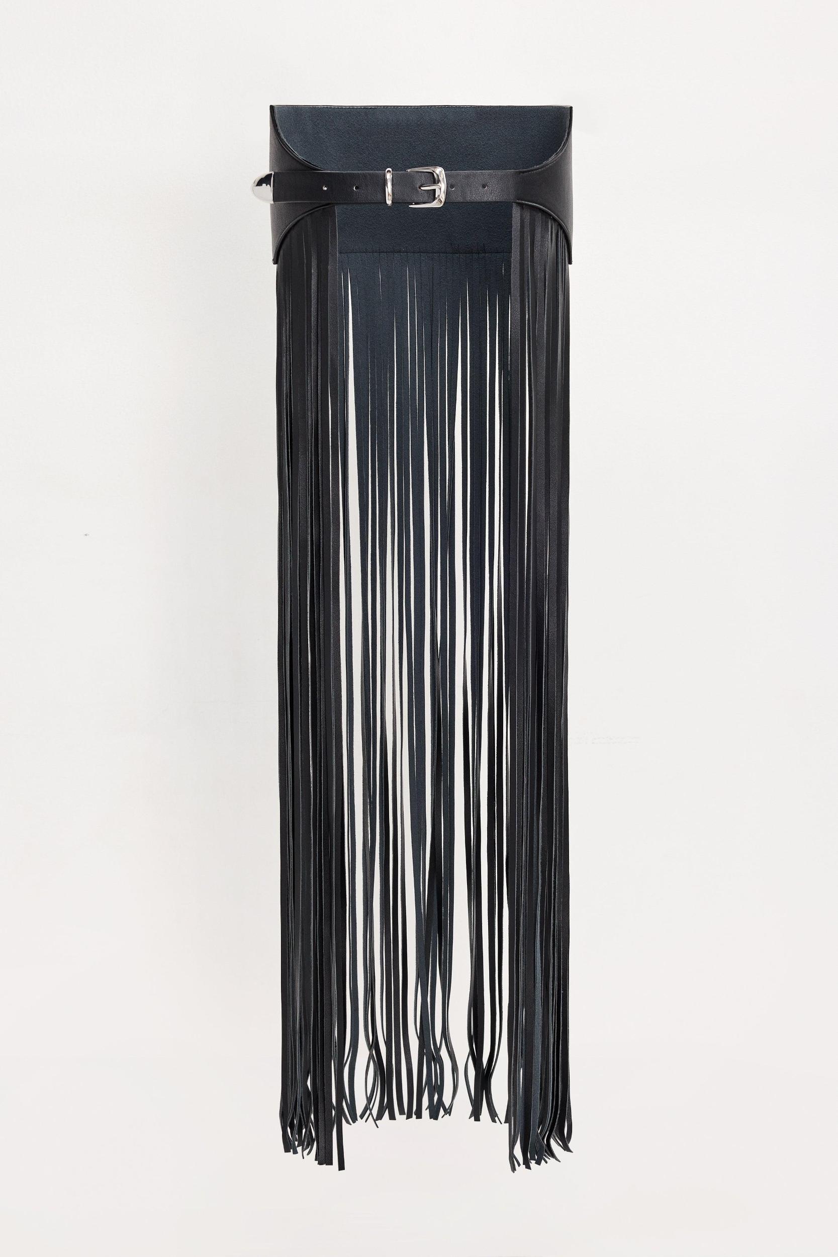 FESTIVAL FRINGE BELT | BLACK001 Product Image