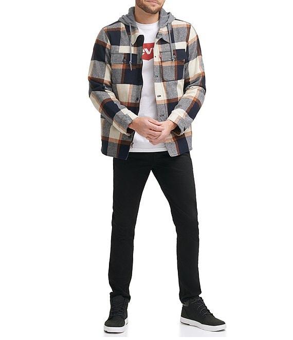 Levi's® Sherpa Lined Multi Plaid Shirt Jacket Product Image