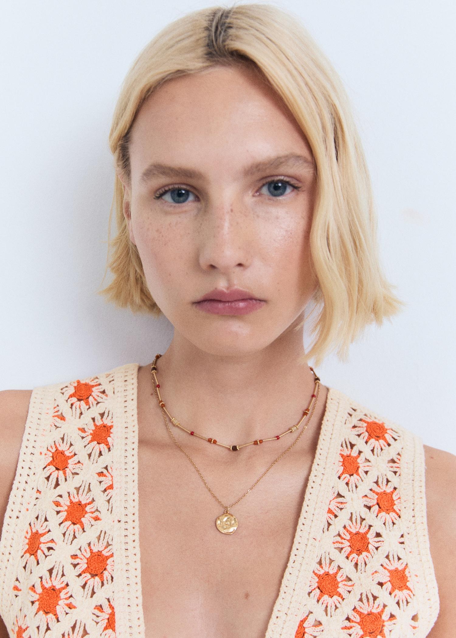 Crochet top with ties - Women | MANGO USA Product Image