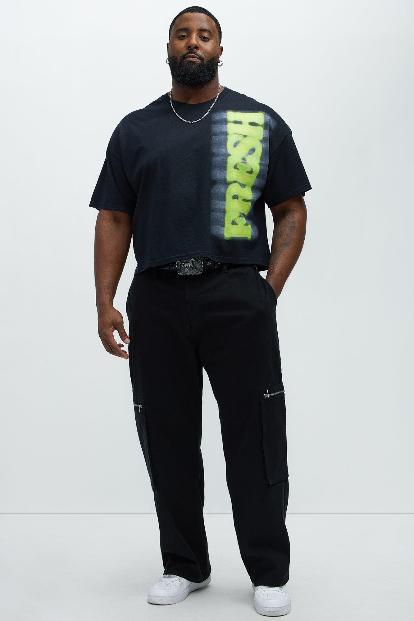 So Fresh Short Sleeve Cropped Tee - Black Product Image