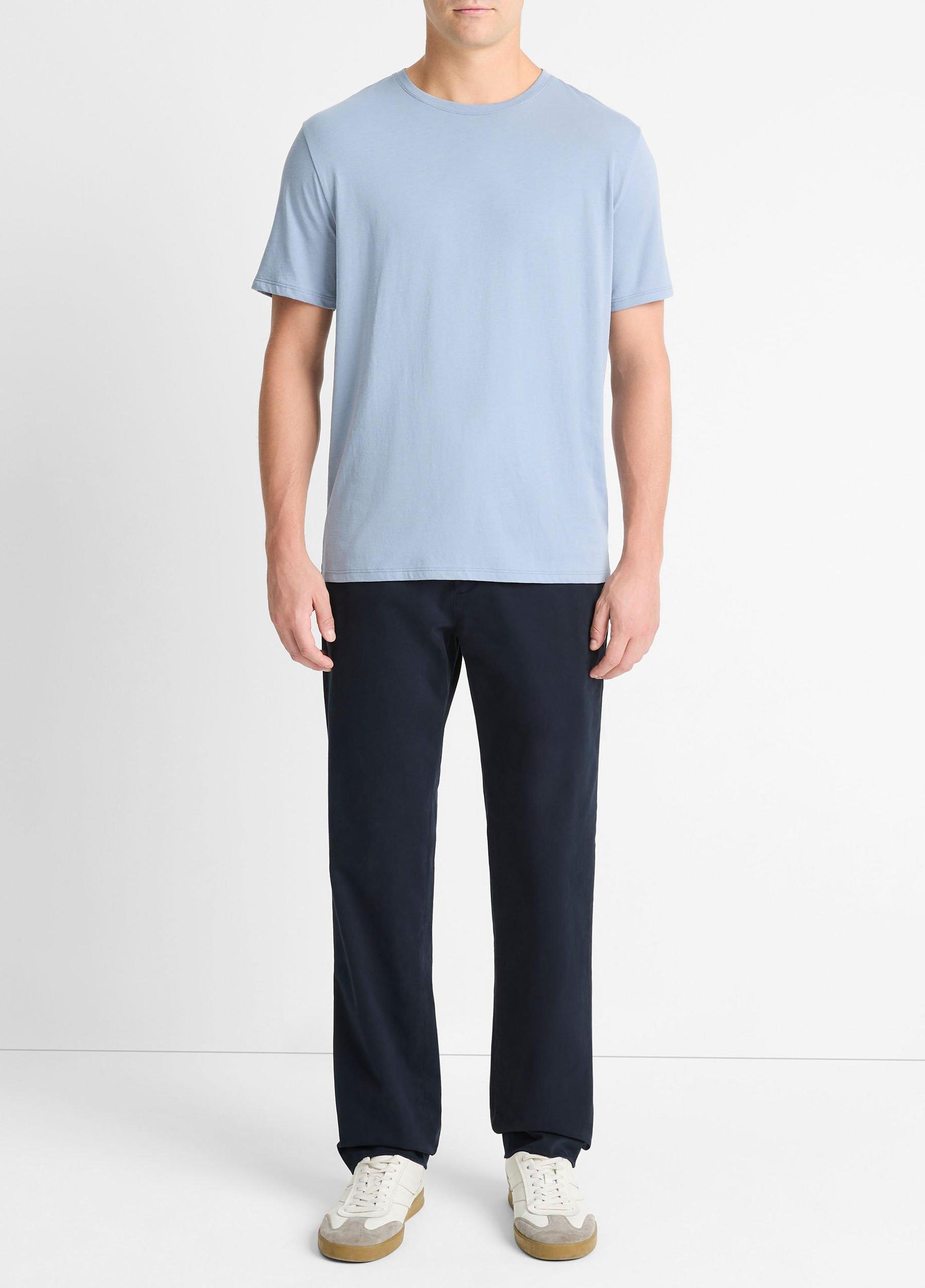 Pima Cotton Crew Neck T-Shirt Product Image