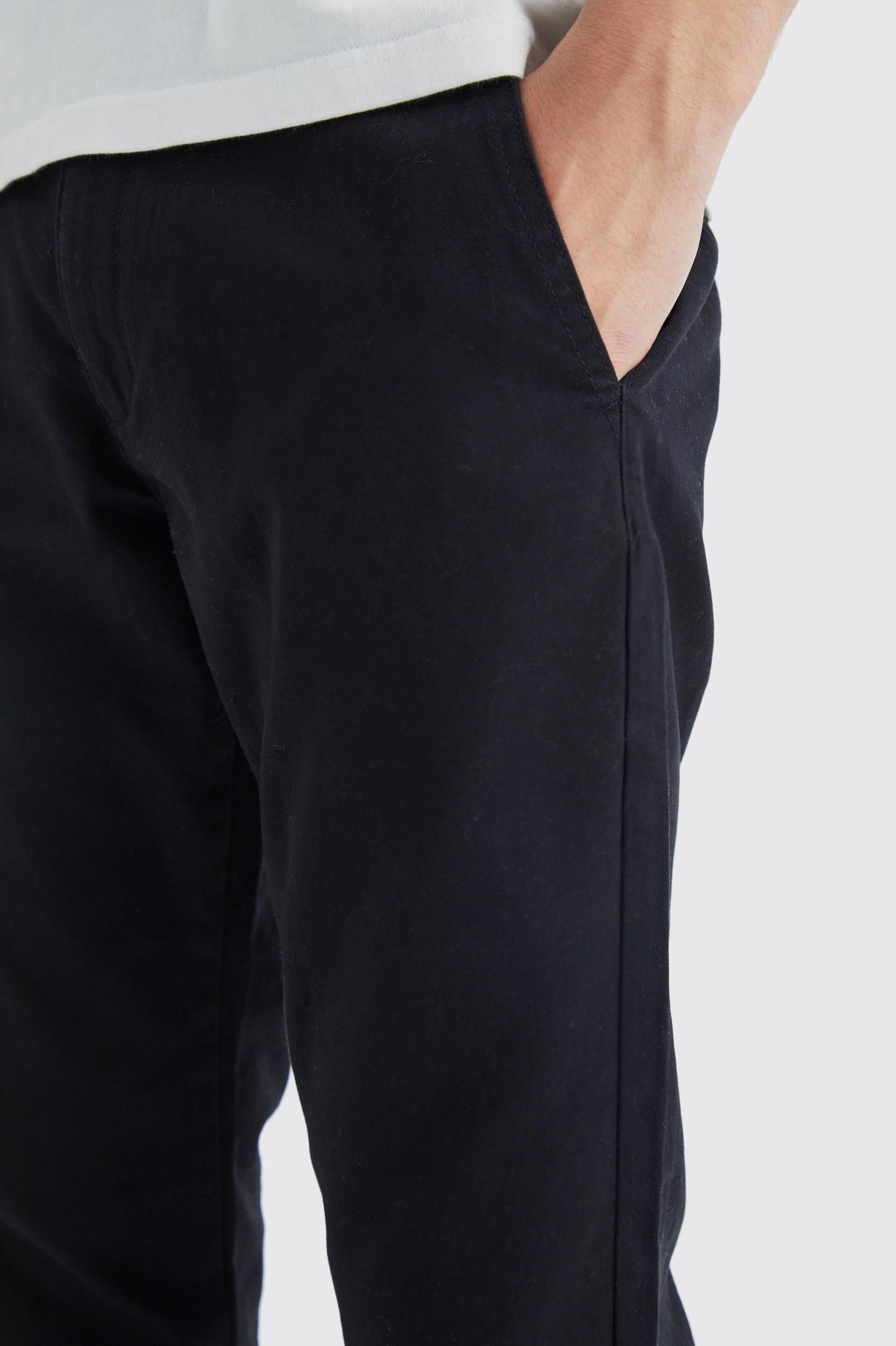 Fixed Waist Slim Chino Pants | boohooMAN USA Product Image