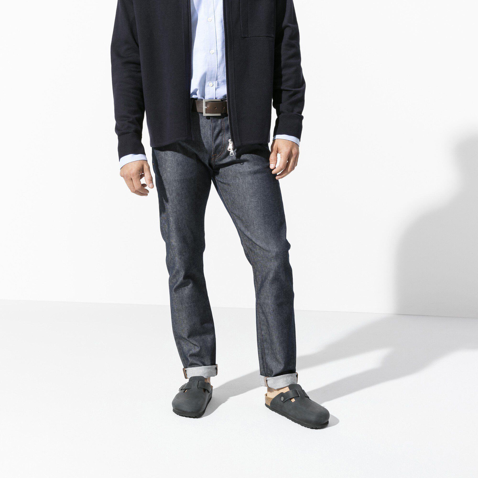 Mens Birkenstock Boston Clog - Dark Product Image