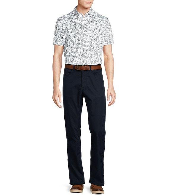 Cremieux Blue Label Performance Stretch Avocado Print Short Sleeve Polo Shirt Product Image