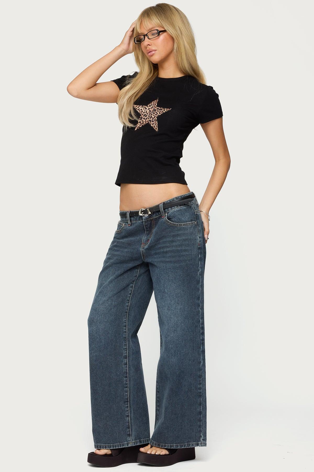 Petite Ace Low Rise Baggy Jeans Product Image