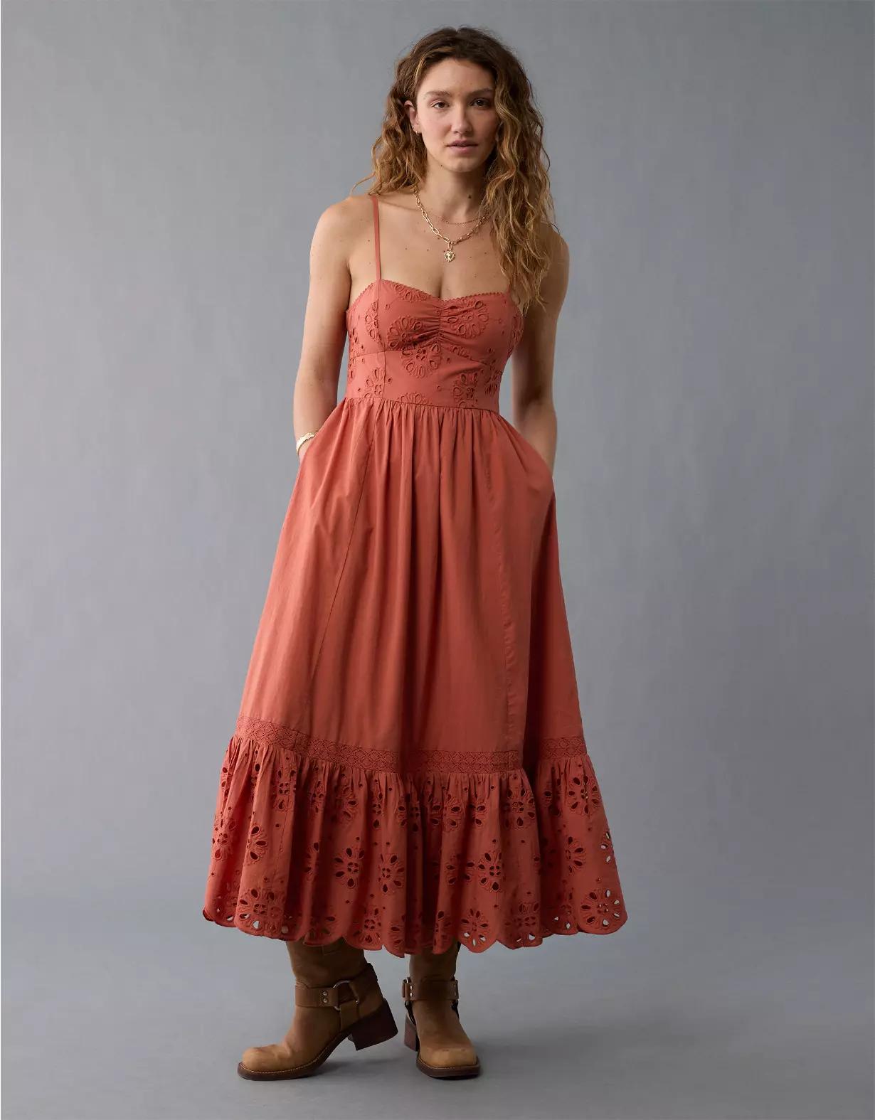 AE Catie Corset Midi Dress Product Image