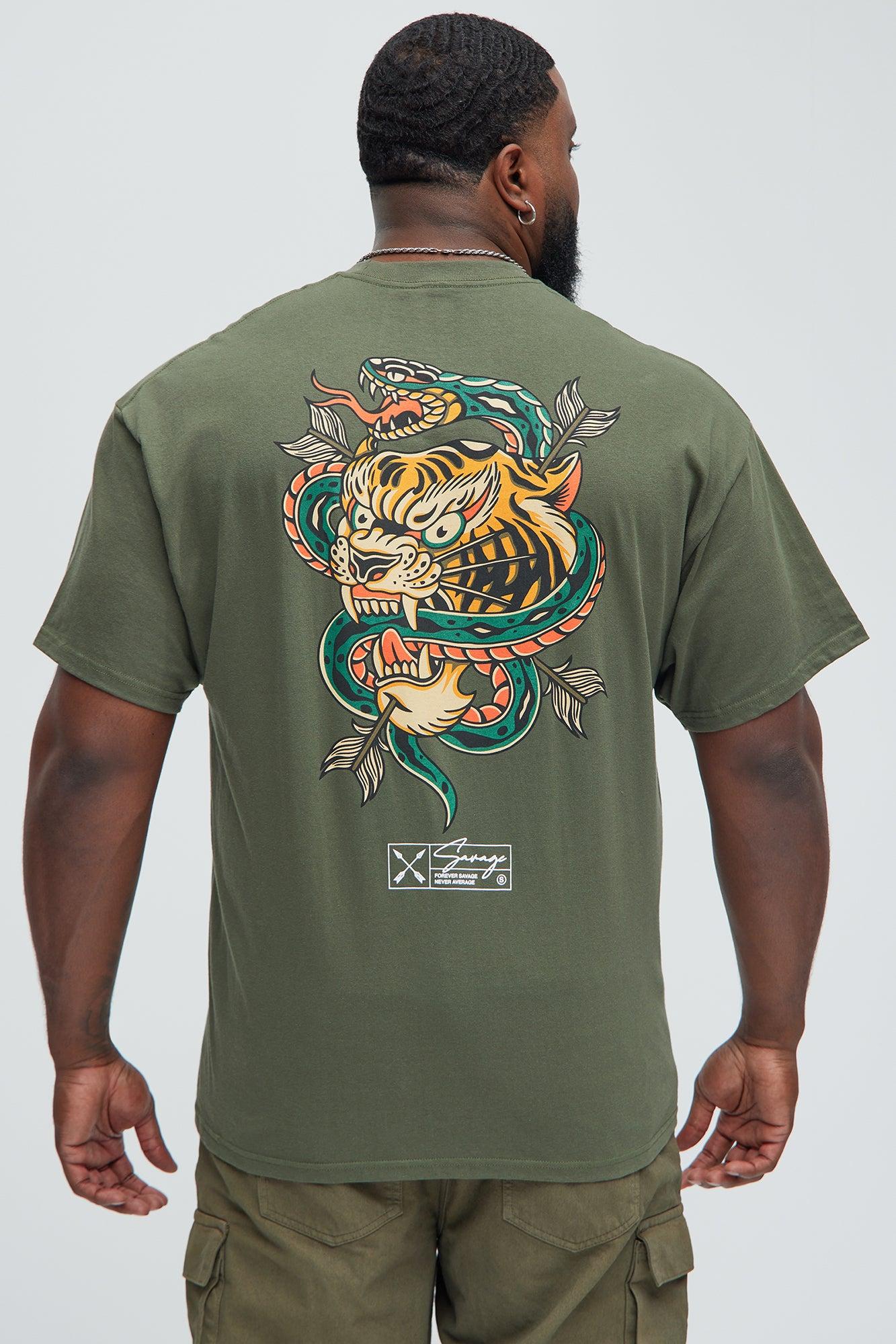 Forever Savage Short Sleeve Tee - Olive Product Image