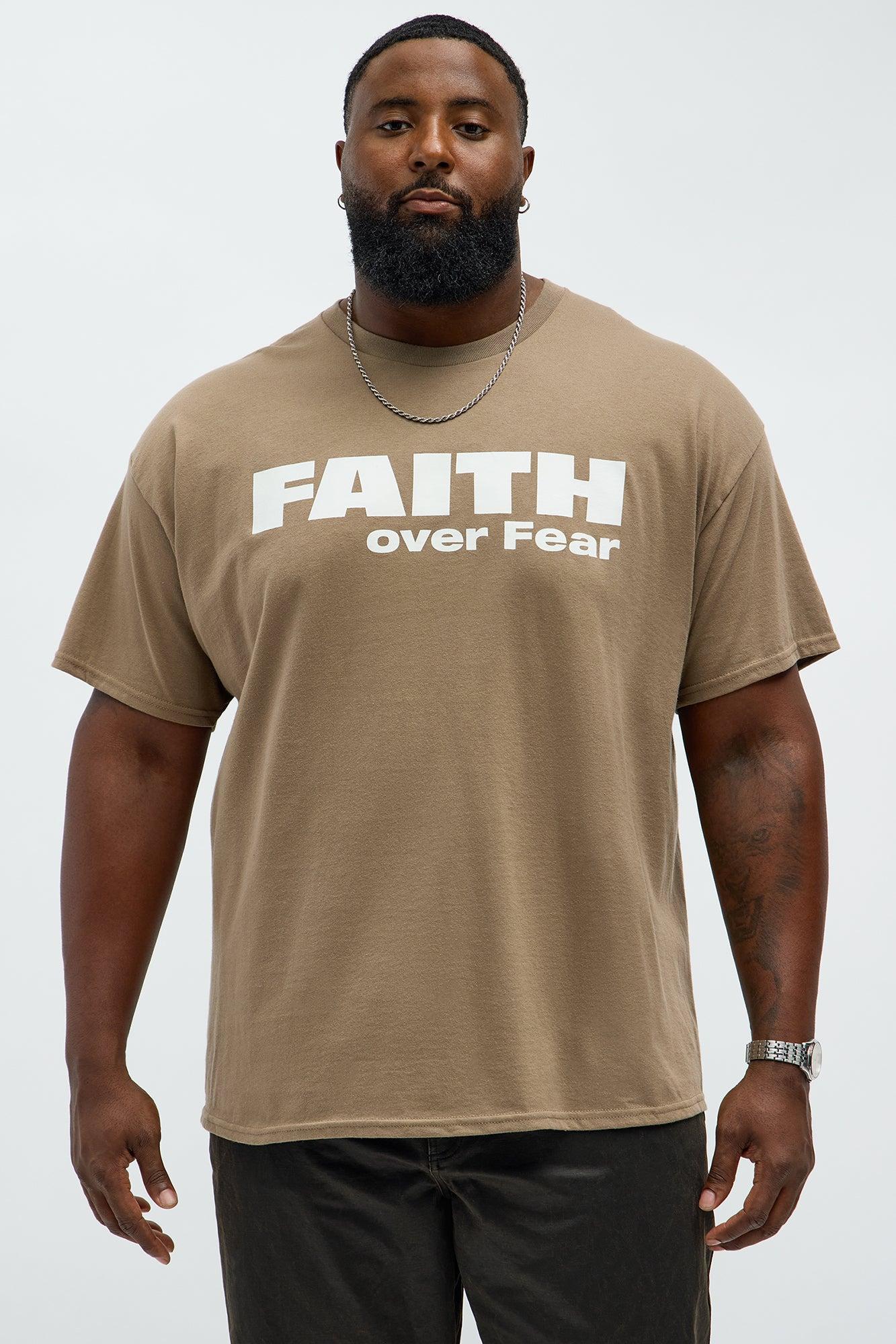 Faith Over Everything Short Sleeve Tee - Charcoal Product Image