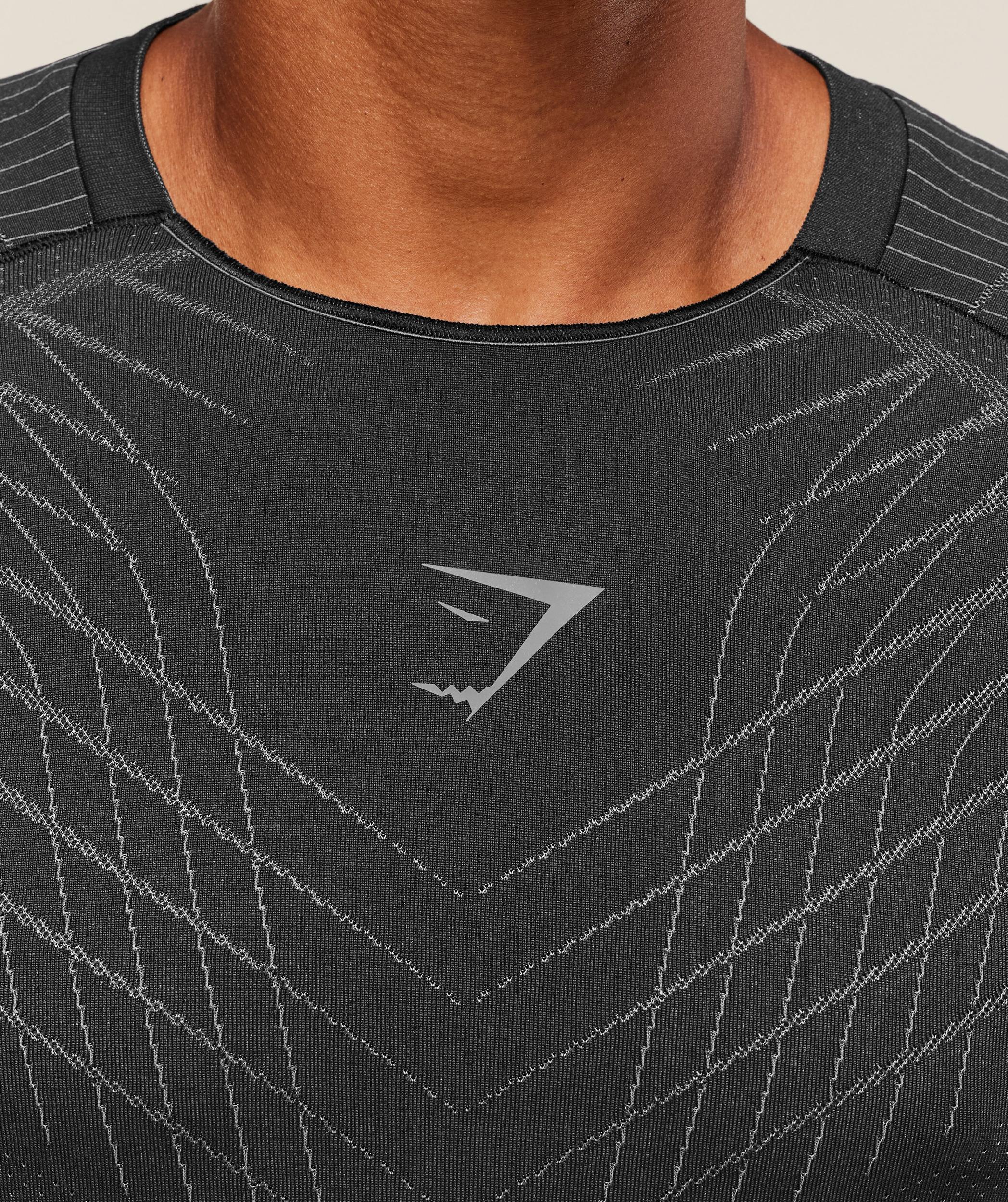 Gymshark Apex Seamless T-Shirt - Black/Dark Grey Male Product Image