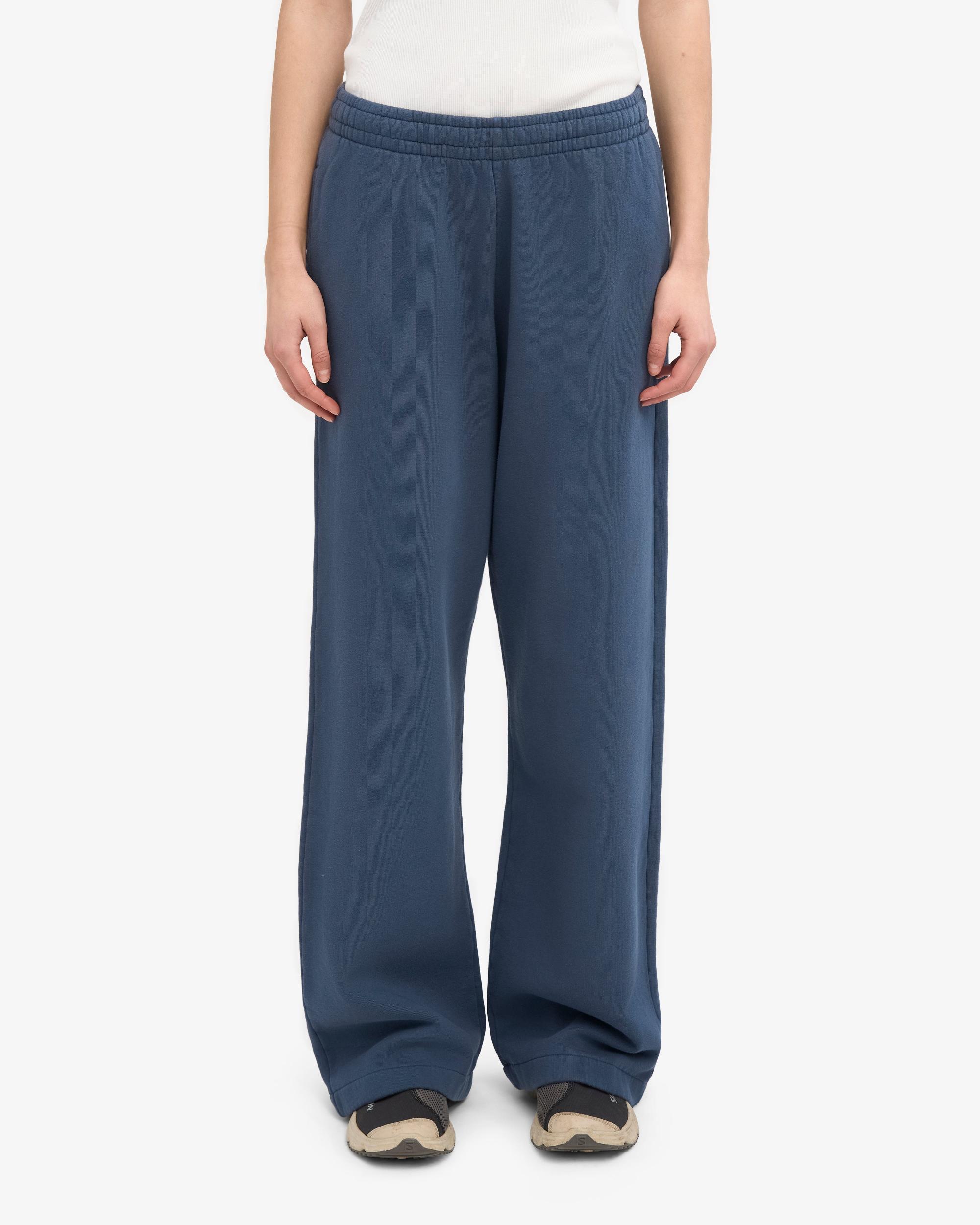 Organic Straight Leg Sweatpants - Pacific Blue Product Image