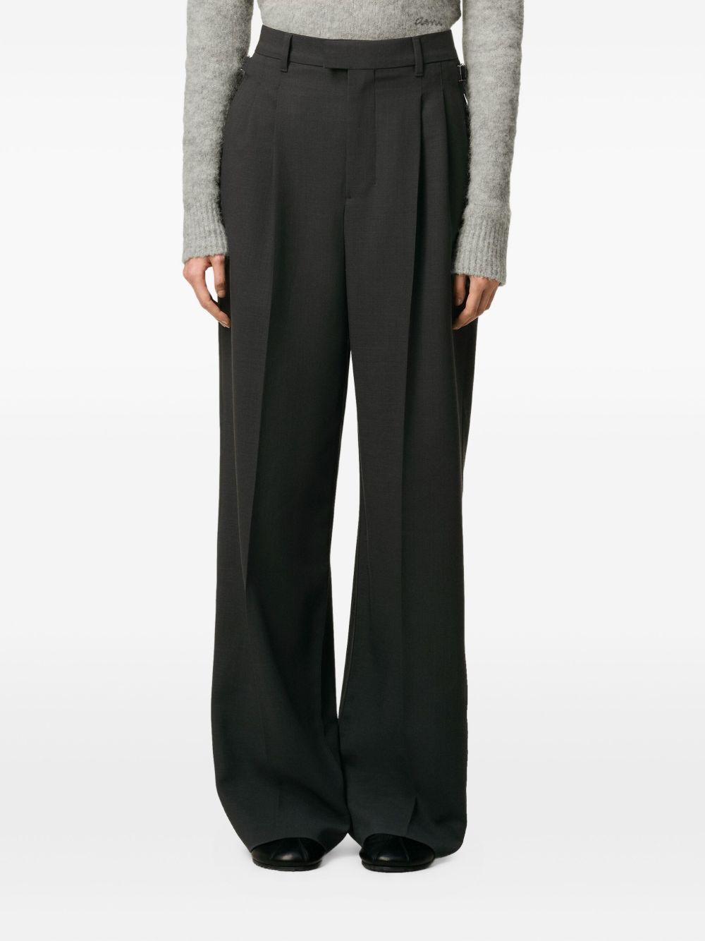 pleated high-waist trousers Product Image