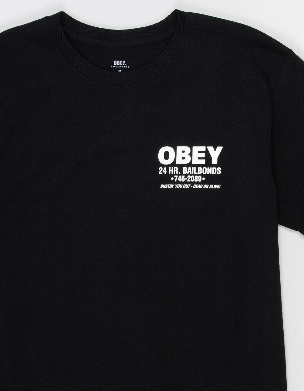 OBEY Bail Bonds Mens Tee - BLACK Product Image