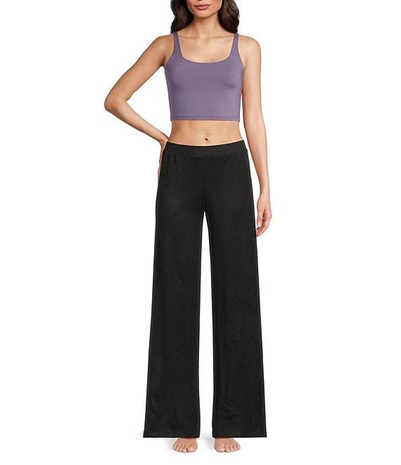 VAN WINKLE & CO. Scoop Neck Sleeveless Adjustable Convertible Strap Cropped Tank Top Product Image