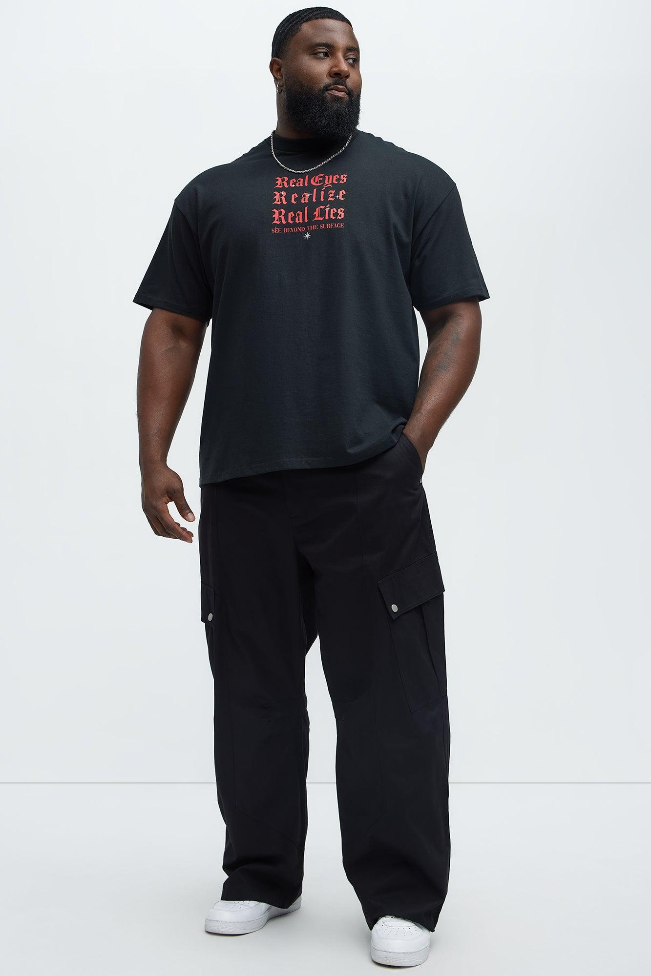 Real Eyes Short Sleeve Tee - Black Product Image