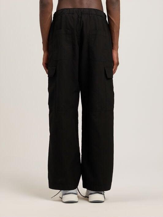 Curved Logo Loose Cargo Pants Product Image